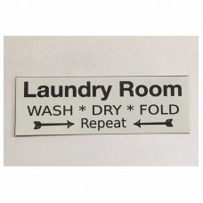 Laundry Room Wash Dry Fold Shabby Chic Sign Wall Plaque or Hanging House White    302344406925